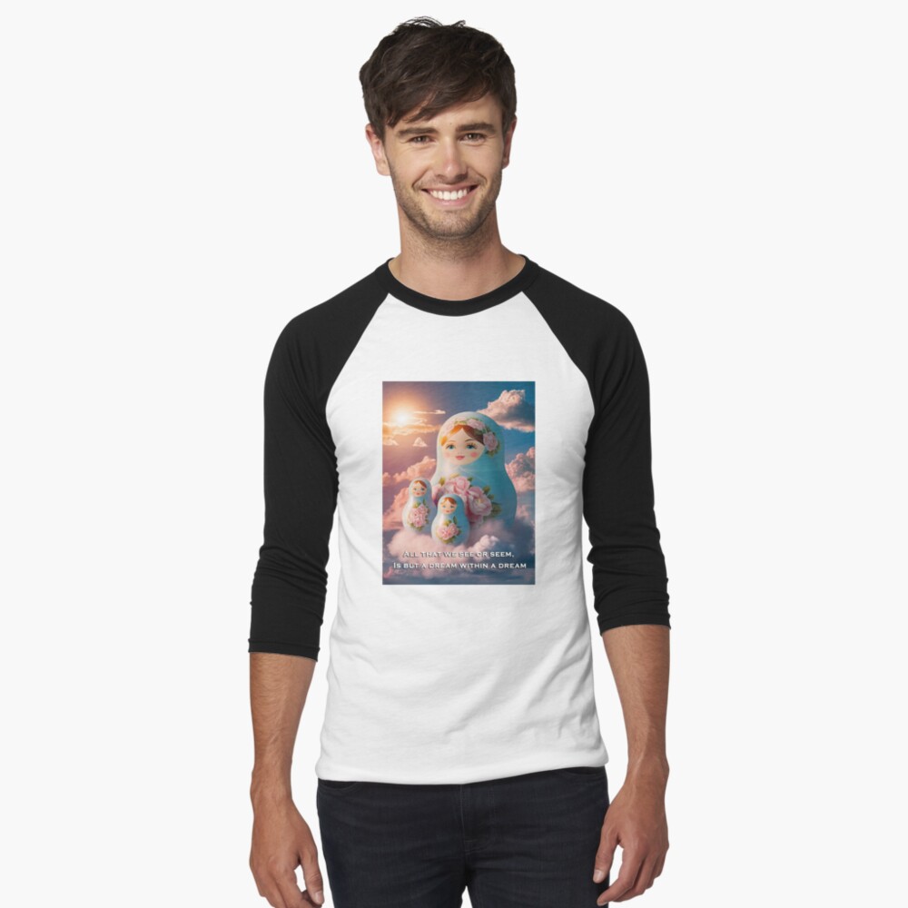 Item preview, Baseball ¾ Sleeve T-Shirt designed and sold by webtrekker.
