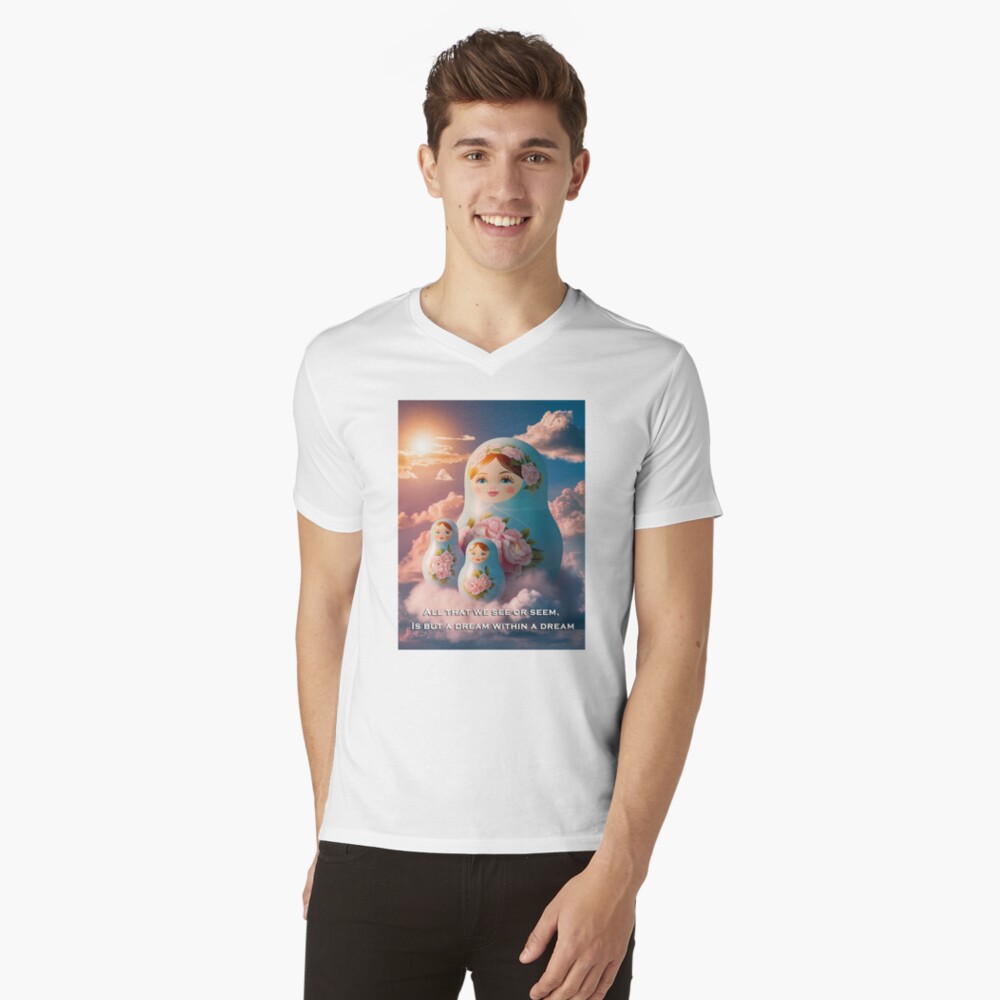 Item preview, V-Neck T-Shirt designed and sold by webtrekker.