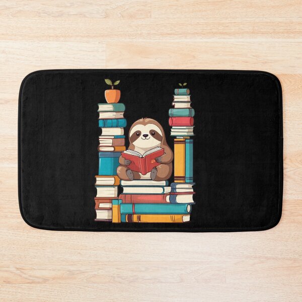 Item preview, Lustiges Buchliebhaber Faultier Illustration designed and sold by LuminOrb.