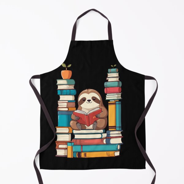Item preview, Lustiges Buchliebhaber Faultier Illustration designed and sold by LuminOrb.