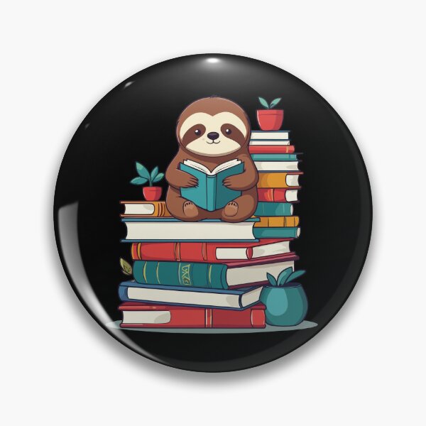Item preview, Funny Book Lover Sloth Cute Reading Design designed and sold by LuminOrb.