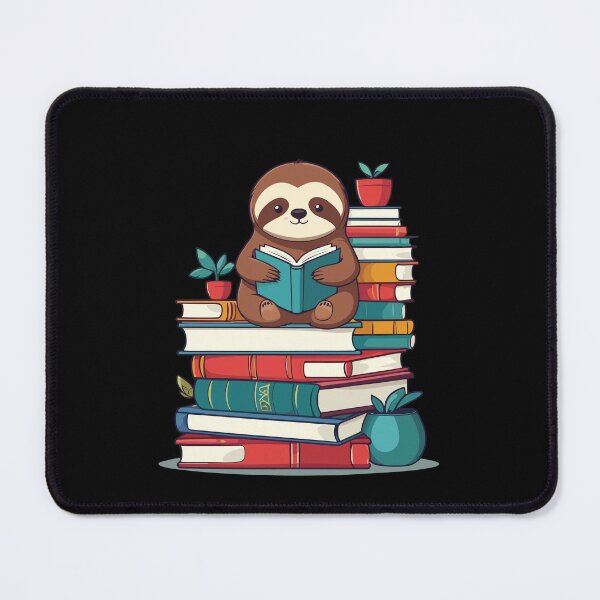 Item preview, Funny Book Lover Sloth Cute Reading Design designed and sold by LuminOrb.