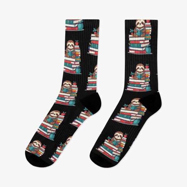 Item preview, Funny Book Lover Sloth Cute Reading Design designed and sold by LuminOrb.