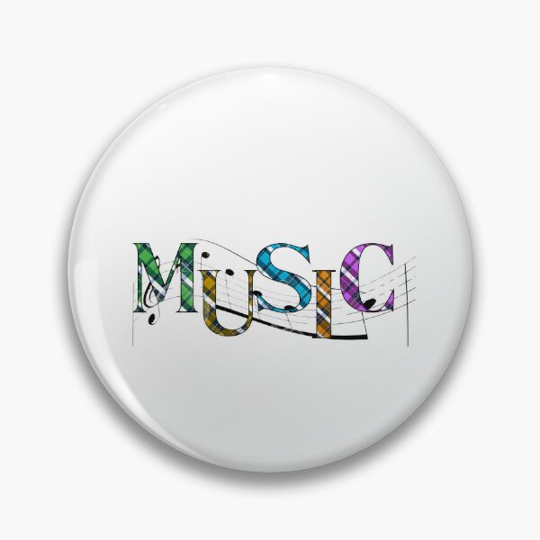 Item preview, MUSIC IN PLAID LETTERS WITH TREBLE CLEF designed and sold by DutchAZ.