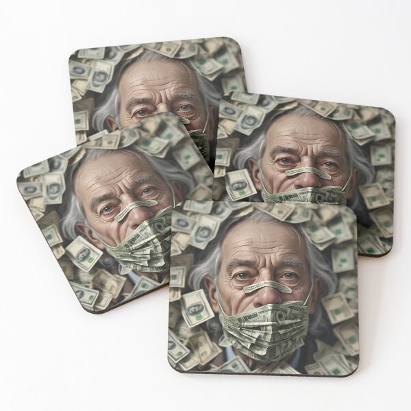 Item preview, Old Man With Money's Mask On His Mouth designed and sold by DifferentPOV.
