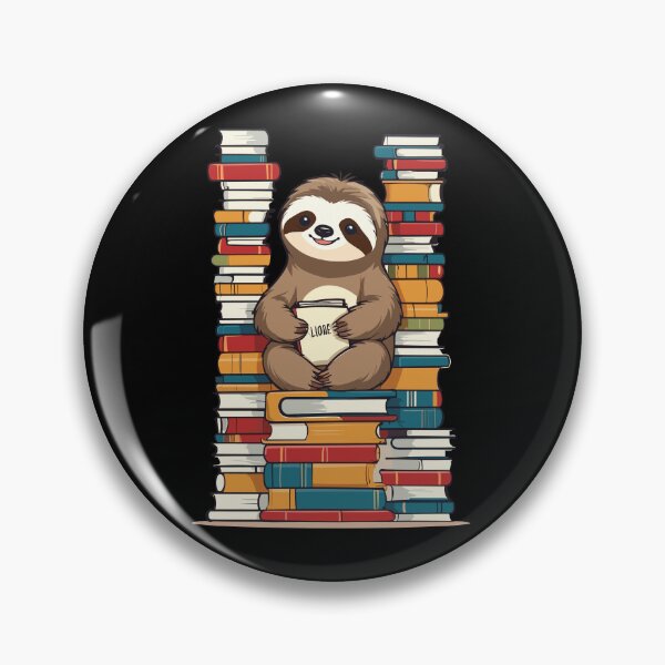 Item preview, Lustiges Buchliebhaber Faultier Mit Buch designed and sold by LuminOrb.