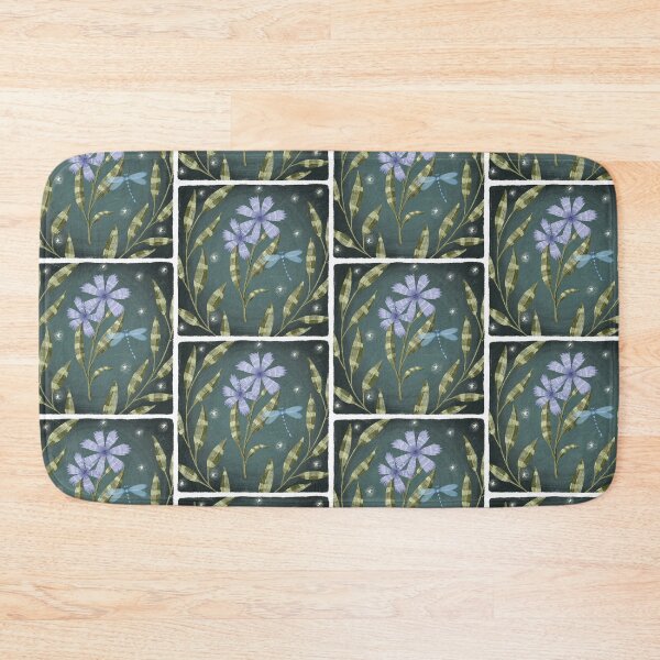 Item preview, Blue flower with dragonfly designed and sold by pinkyfish1010.