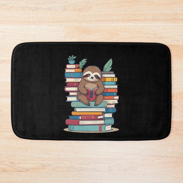 Item preview, Cute Bookworm Sloth Illustration designed and sold by LuminOrb.