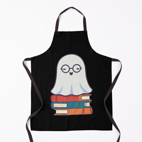 Item preview, Reading Halloween Ghost Cute Bookworm Style designed and sold by LuminOrb.