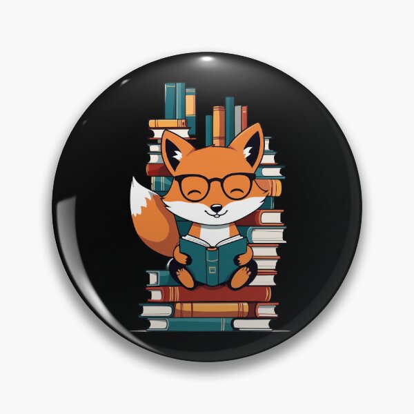 Item preview, Cute Book Lover Fox Funny Reading Design designed and sold by LuminOrb.
