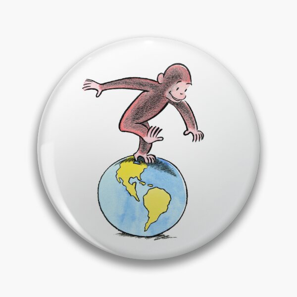 Artikel-Vorschau von Niedliches Stickerpaket mit Illustrationen zum Kinderbuch „Curious George“, designt und verkauft von Not a front for Large Explosives...