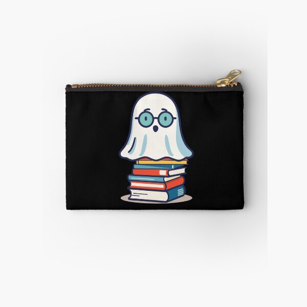 Item preview, Reading Halloween Ghost Cute Bookworm Style designed and sold by LuminOrb.
