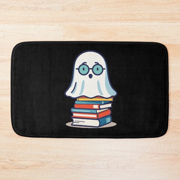 Item preview, Reading Halloween Ghost Cute Bookworm Style designed and sold by LuminOrb.