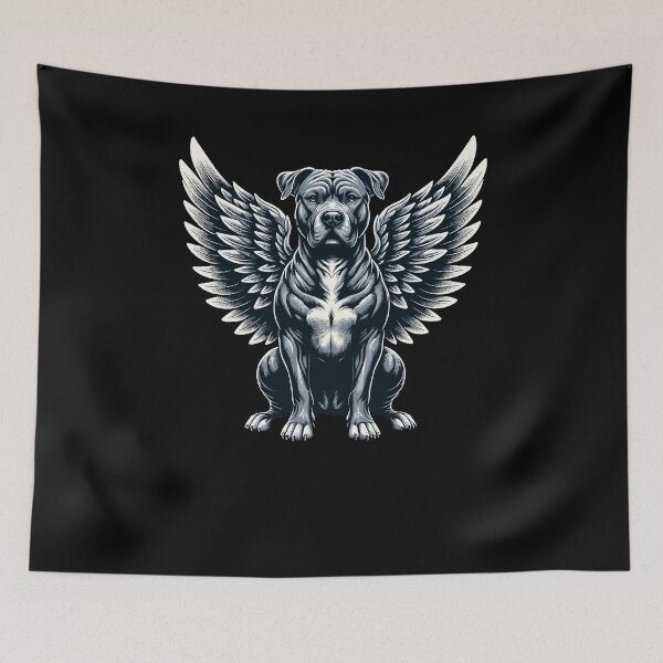 Item preview, Pitbull Angel Dog With Wings Animal Pet Memorial designed and sold by Dressed For  Duty.
