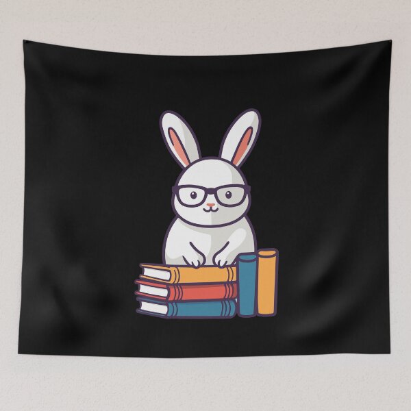 Item preview, Reading Bunny Enthusiastic Book Lover designed and sold by LuminOrb.