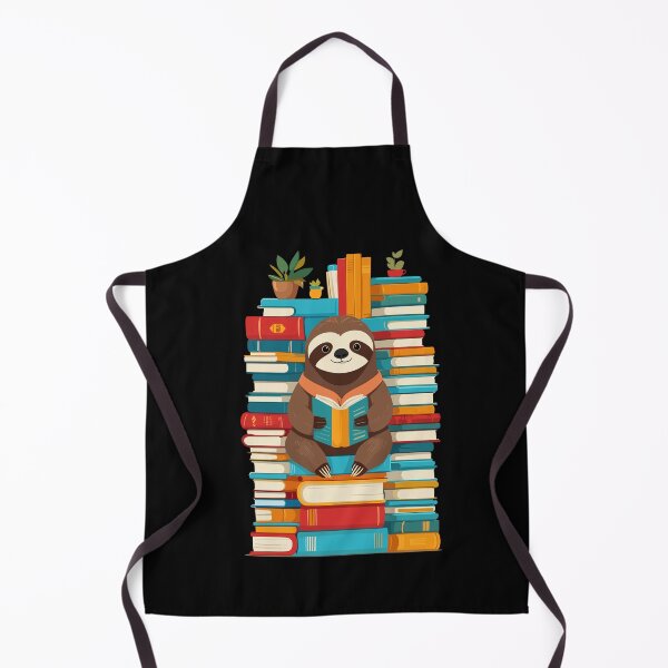 Item preview, Funny Book Lover Sloth Cute Bookworm Art designed and sold by LuminOrb.