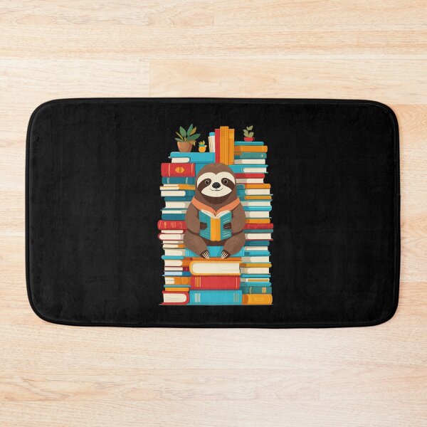Item preview, Funny Book Lover Sloth Cute Bookworm Art designed and sold by LuminOrb.