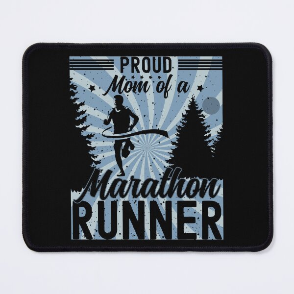 Item preview, Proud Mom of a Marathon Runner | Male Marathon Runner - Black designed and sold by PearlMoonGrapes.