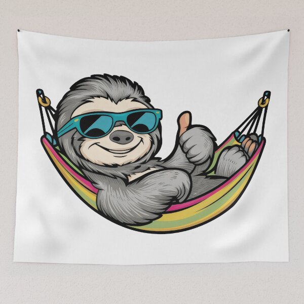 Item preview, sloth wearing stylish sunglasses designed and sold by Firas Aljazzar.