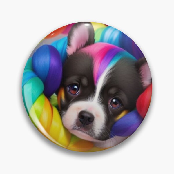 Item preview, colorful dog sticker designed and sold by sharupatterns.
