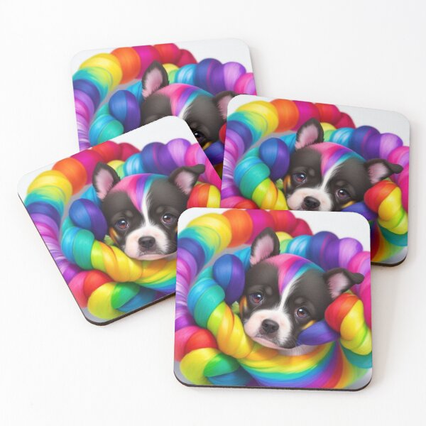 Item preview, colorful dog sticker designed and sold by sharupatterns.