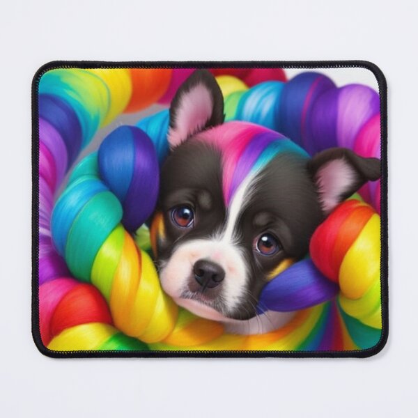 Item preview, colorful dog sticker designed and sold by sharupatterns.