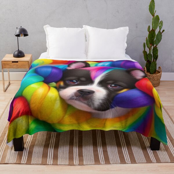 Item preview, colorful dog sticker designed and sold by sharupatterns.