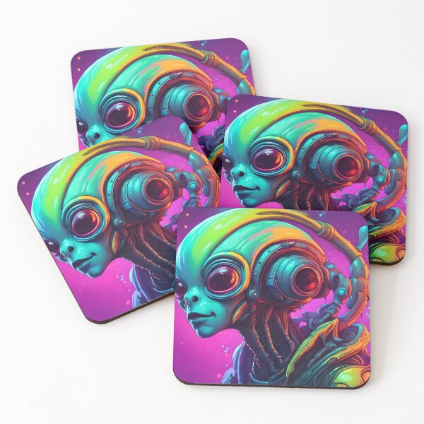 Aperçu de l'œuvre Extraterrestre Splash Art créée et vendue par FlashBerlinArts.