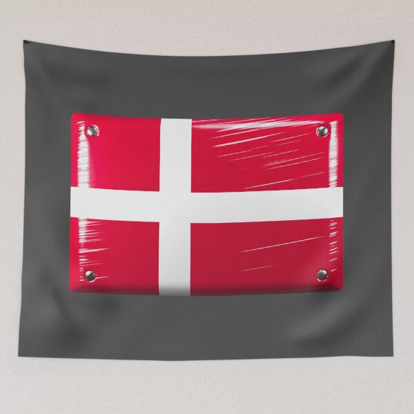 Item preview, Denmark Flag Dannebrog Metal Sign Optics designed and sold by lathspell.