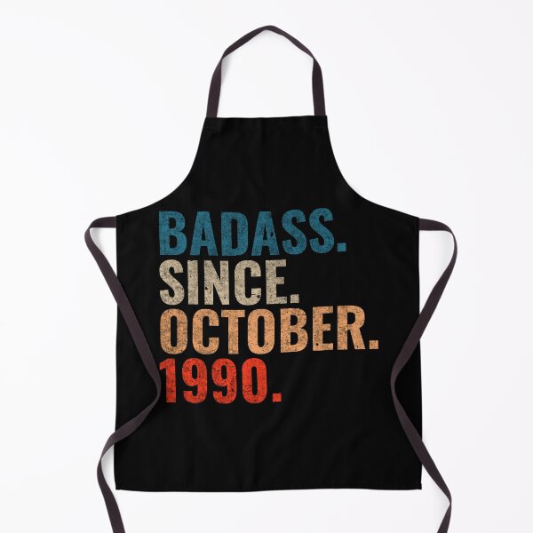 Item preview, Badass since October 1990 Vintage 1990 October birthday gift designed and sold by Teelogic.