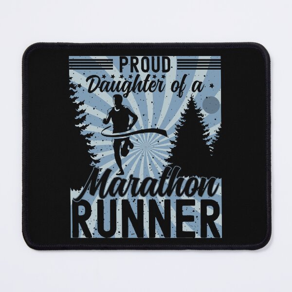 Item preview, Proud Daughter of a Marathon Runner | Male Marathon Runner - Black designed and sold by PearlMoonGrapes.