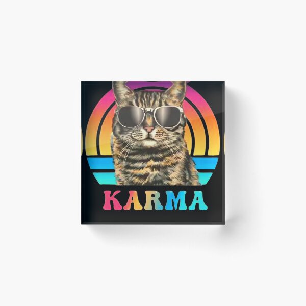 Item preview, karma funy cat lovers designed and sold by swiftbinaries.