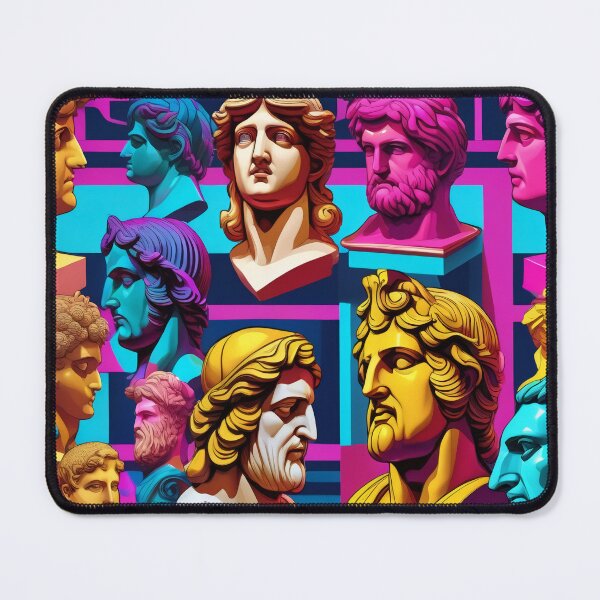 Item preview, Vibrant Greek Bust Marble Statue Pattern Design designed and sold by DreamCraze.