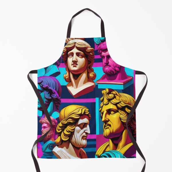 Item preview, Vibrant Greek Bust Marble Statue Pattern Design designed and sold by DreamCraze.