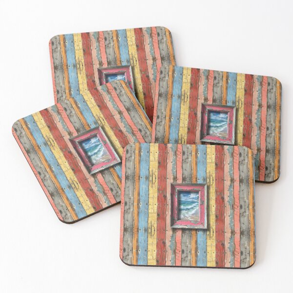 Item preview, Sea painting on wooden background designed and sold by Plagesseart.