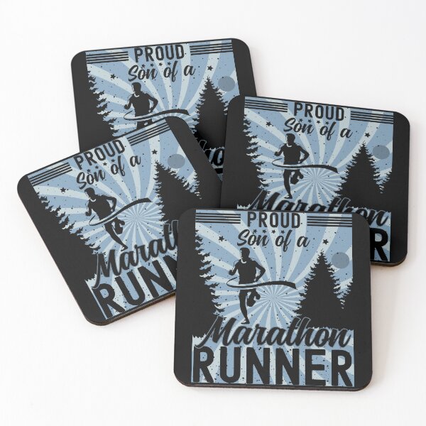 Item preview, Proud Son of a Marathon Runner | Male Marathon Runner - Black designed and sold by PearlMoonGrapes.