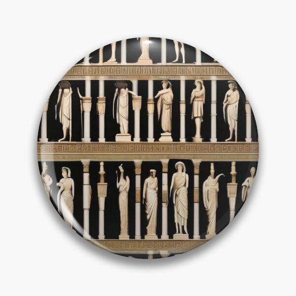 Item preview, Geometric Ancient Marble Statue Allover Pattern designed and sold by DreamCraze.