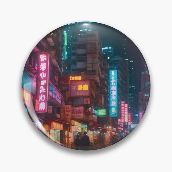 Item preview, Kowloon's Neon Symphony A Dazzling Display of Light Electric Dreamscapes: Lost in the Neon Glow of Kowloon Instant Digital Download Tv  art designed and sold by Frame of Mind .