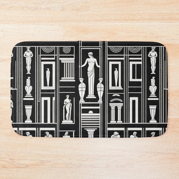 Item preview, Contemporary Geometric Ancient Greek Bust Pattern designed and sold by DreamCraze.