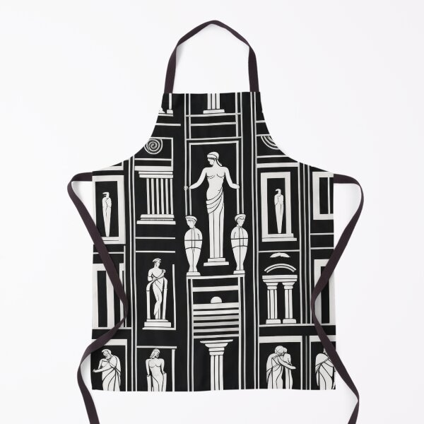 Item preview, Contemporary Geometric Ancient Greek Bust Pattern designed and sold by DreamCraze.