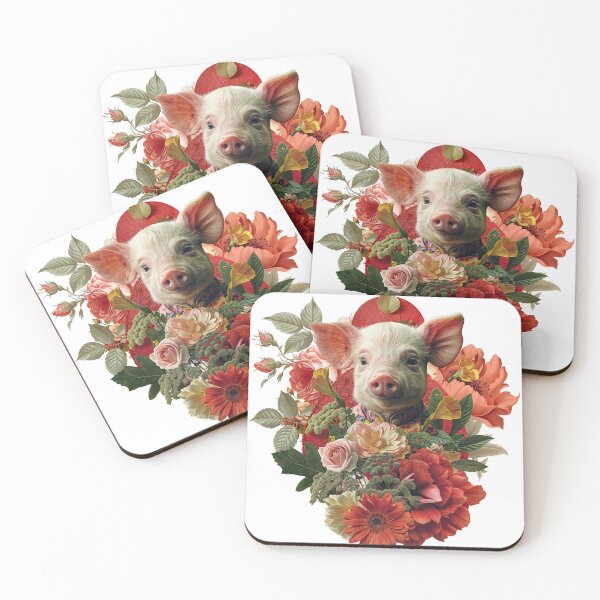 Item preview, Collage Wall Art T-shirt Design: Piglet designed and sold by ForeverPrintsOK.