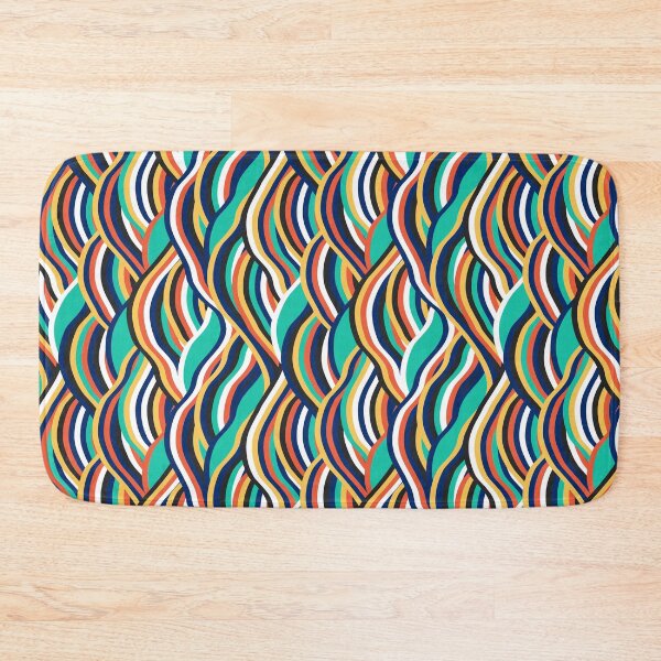 Item preview, Colored stripes in waves  designed and sold by Alex  Blud.
