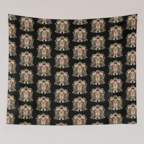Item preview, Tropical flowers jungle  designed and sold by Sonia Jones Art.
