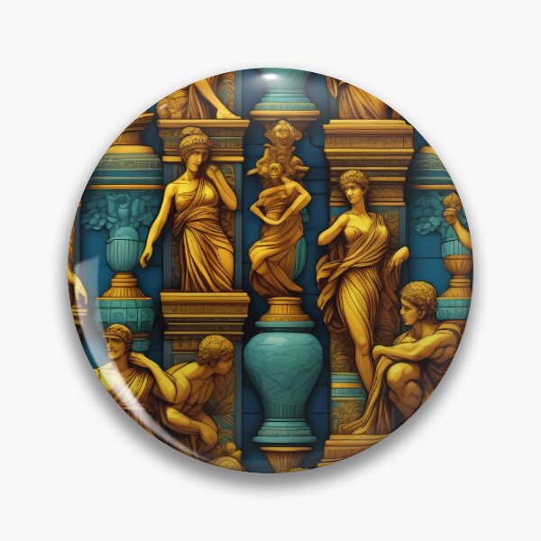 Item preview, Luxurious Golden Roman Marble Statue Design designed and sold by DreamCraze.