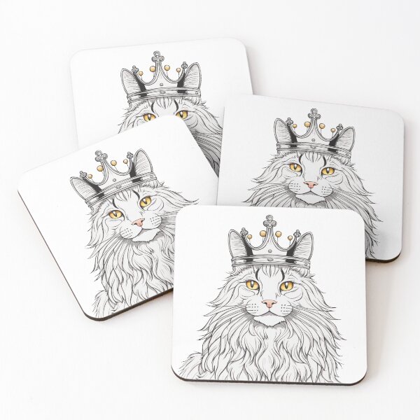 Item preview, "The crowned ones" - Main Coon designed and sold by VariousGoodies.