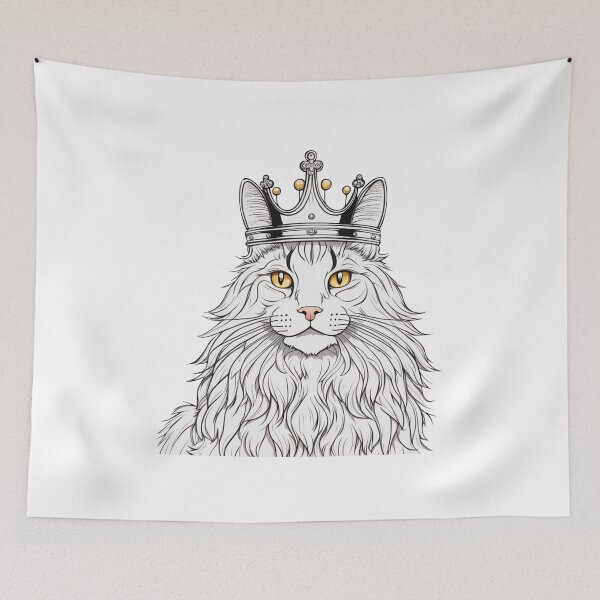 Item preview, "The crowned ones" - Main Coon designed and sold by VariousGoodies.