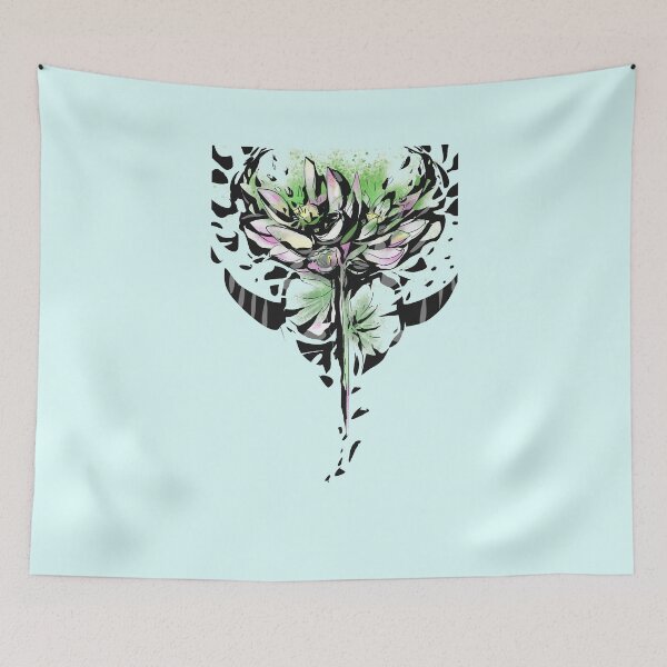 Item preview, Lotus flower graffiti tattoo cool print designed and sold by HandmadeMood.