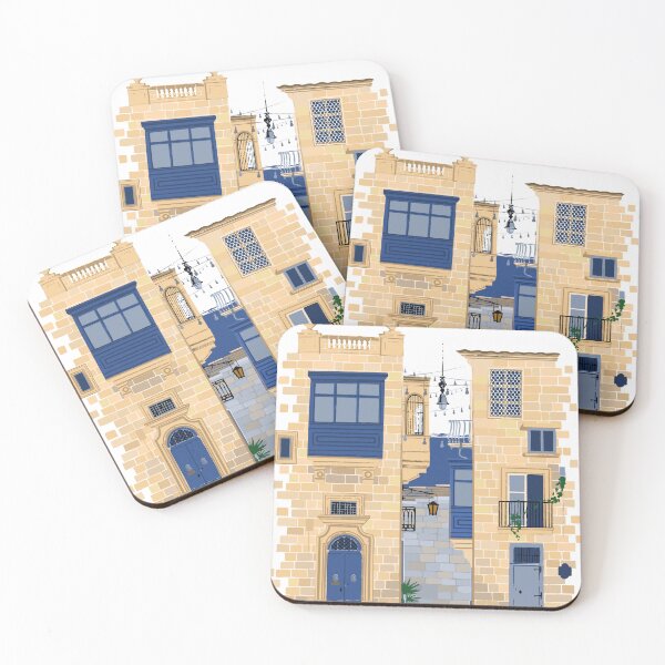 Item preview, Maltese houses designed and sold by Ekaterina Glazkova.