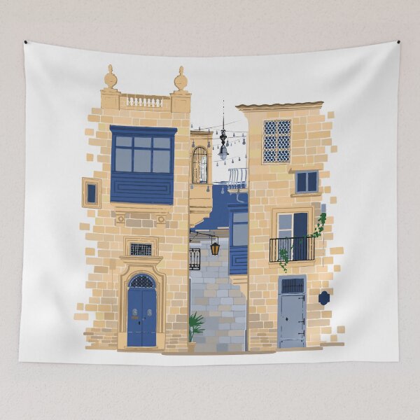 Item preview, Maltese houses designed and sold by Ekaterina Glazkova.