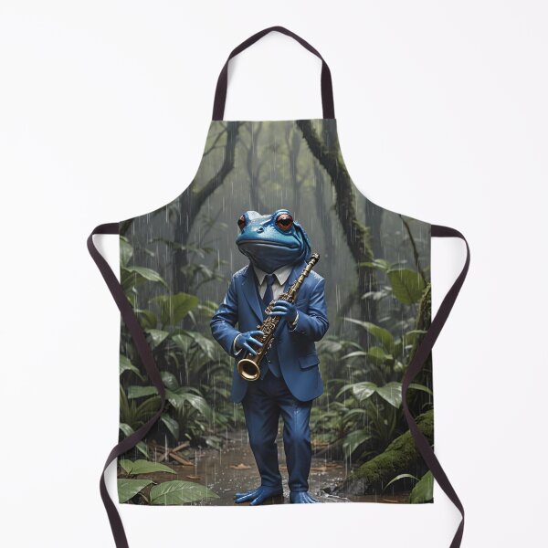 Item preview, The Frogman Playing The Clarinet In The Rain designed and sold by DifferentPOV.